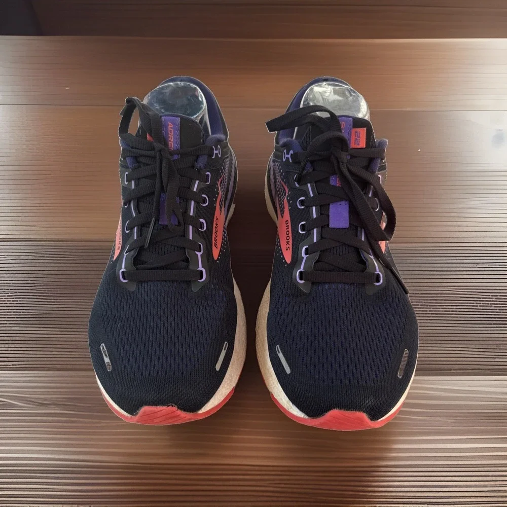 Brooks Adrenaline GTS 22 Women's Black /Blue/ Purple / Coral Running Shoes 10 B